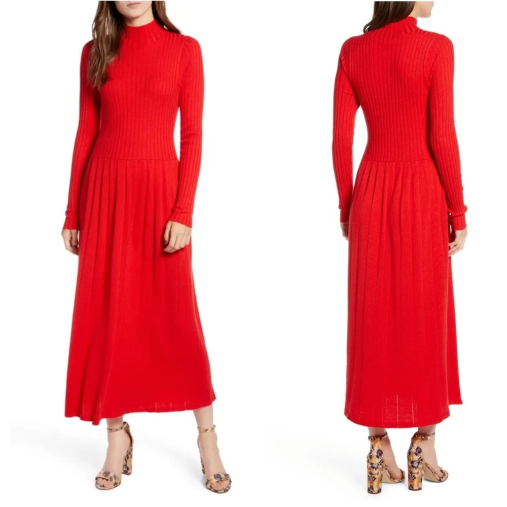 Nordstrom Hinge Mock Neck Dress